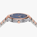 Salvatore Ferragamo Sapphire Blue Dial Two Tone Steel Strap Watch for Men - SFHP007-20