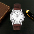 Tissot T Classic Dream White Dial Brown Leather Strap Watch for Men - T033.410.16.013.01