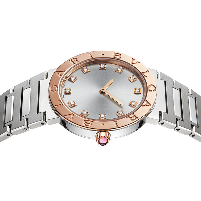 Bvlgari Bvlgari Bvlgari Lady Diamonds Silver Dial Silver Steel Strap Watch for Women - BVLGARI103577