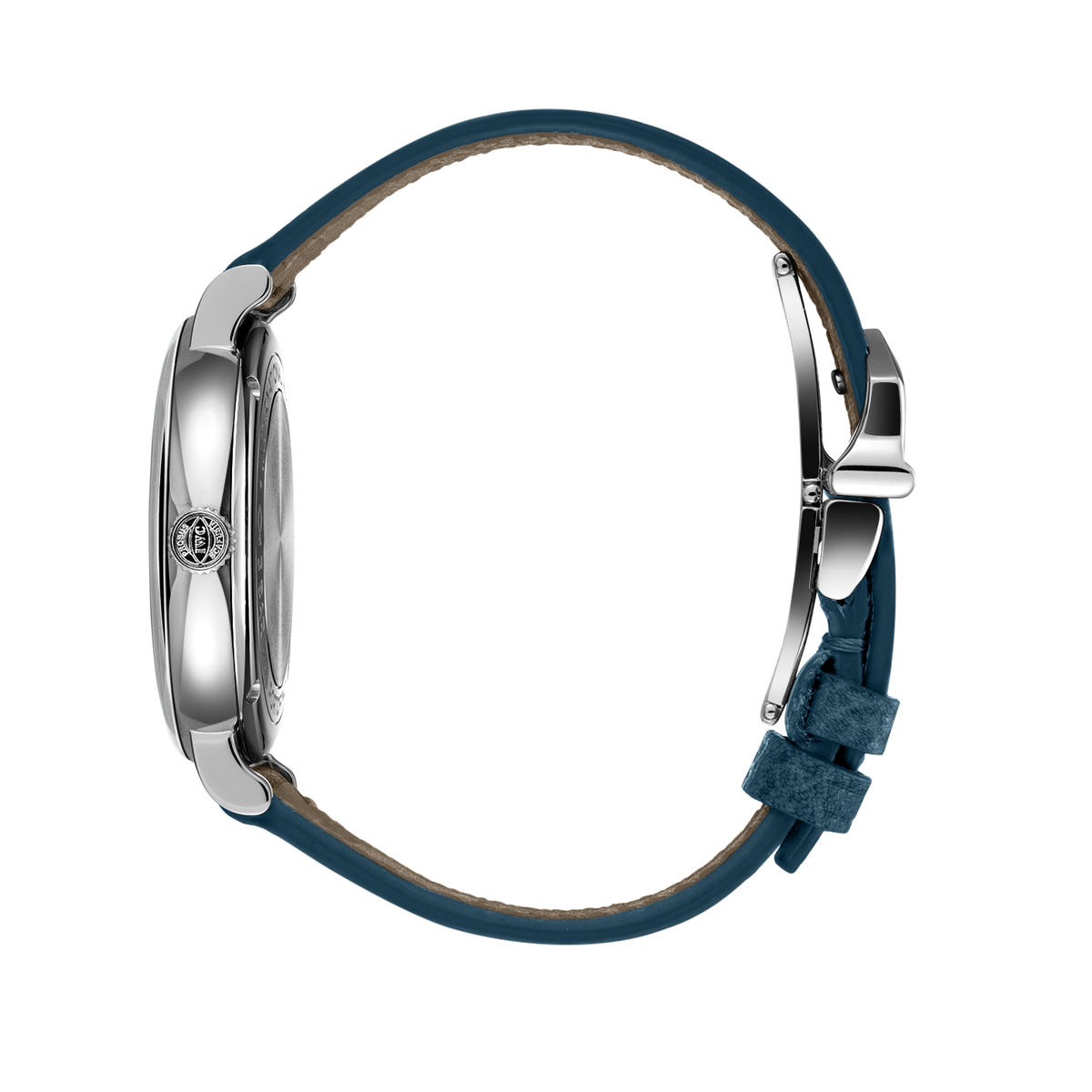 IWC Portofino Automatic Silver Dial Blue Leather Strap Watch for Women - IW357411