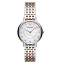 Emporio Armani Mother of Pearl Dial Two Tone Stainless Steel Watch For Women - AR11094