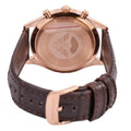 Emporio Armani Beta Chronograph White Dial Brown Leather Strap Watch For Men - AR1916