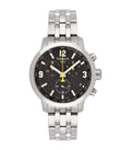 Tissot PRC 200 Chronograph Black Dial Silver Steel Strap Watch For Men - T055.417.11.057.00