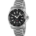 Gucci Dive Quartz Black Dial Silver Steel Strap Watch For Men - YA136301