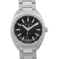Gucci GG2570 Quartz Black Dial Silver Steel Strap Watch For Men - YA142401