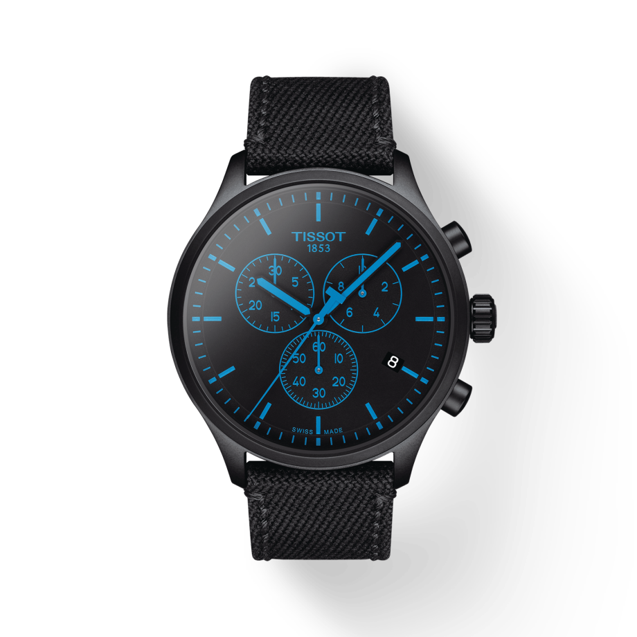 Tissot Chrono XL Quartz Black Dial Black Nylon Strap Watch For Men - T116.617.37.051.00