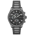 Hugo Boss View Chronograph Grey Dial Grey Steel Strap Watch For Men - 1513991