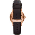 Emporio Armani Classic Quartz Mother of Pearl Dial Brown Leather Strap Watch For Women - AR1601