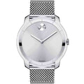 Movado Bold Silver Dial Silver Mesh Bracelet Watch For Women - 3600241