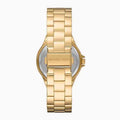 Michael Kors Bryn Pavé Quartz Gold Dial Gold Steel Strap Watch For Women - MK7199