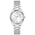 Guess Luna Silver Dial Silver Steel Strap Watch for Women - GW0308L1