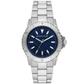 Michael Kors Everest Three-Hand Blue Dial Silver Steel Strap Watch For Men - MK9079