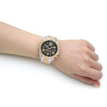 Michael Kors Bradshaw Blue Dial Two Tone Steel Strap Watch for Women - MK5976