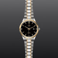 Tudor Style Automatic Diamonds Black Dial Two Tone Steel Strap Watch for Men - M12713-00011