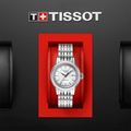 Tissot T Classic Carson Automatic White Dial Silver Steel Strap Watch For Women - T085.207.11.011.00