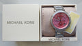 Michael Kors Parker Chronograph Pink Dial Silver Steel Strap Watch For Women - MK6105