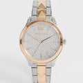 Michael Kors Runway Mercer Crystals Silver Dial Two Tone Steel Strap Watch For Women - MK6716