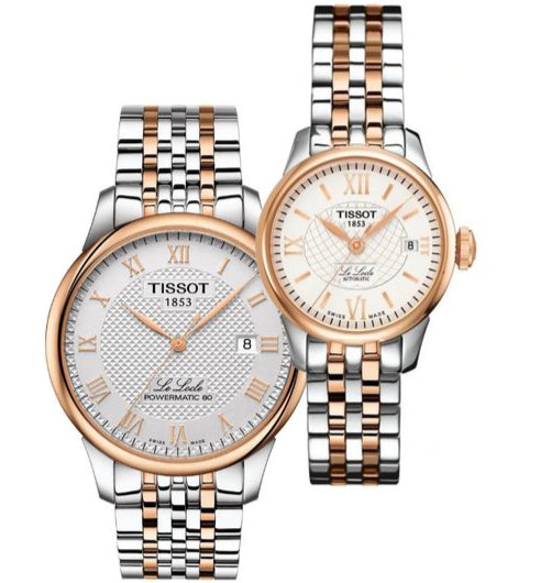 Tissot Le Locle Automatic Small Lady Silver Dial Two Tone Steel Strap Watch For Women - T41.2.183.33