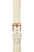 Tissot T Lady Bella Ora Round White Dial Beige Leather Strap Watch For Women - T103.210.36.018.00