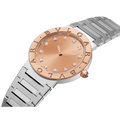 Bvlgari Bvlgari Bvlgari Resort Limited Edition Diamonds Gold Dial Silver Steel Strap Watch for Women - BVLGARI103682
