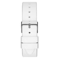 Guess G Twist Quartz White Dial White Silicone Strap Watch For Women - W0911L1