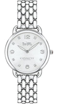 Coach Delancey Slim Silver Dial Silver Steel Strap Watch for Women - 14502781