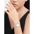 Bvlgari Serpenti Seduttori Quartz White Dial Silver Steel Strap Watch for Women - SERPENTI103141