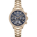 Hugo Boss Hera Blue Dial Gold Steel Strap Watch for Women - 1502566