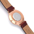 Daniel Wellington Classic Suffolk White Dial Brown Leather Strap Watch For Women - DW00100120