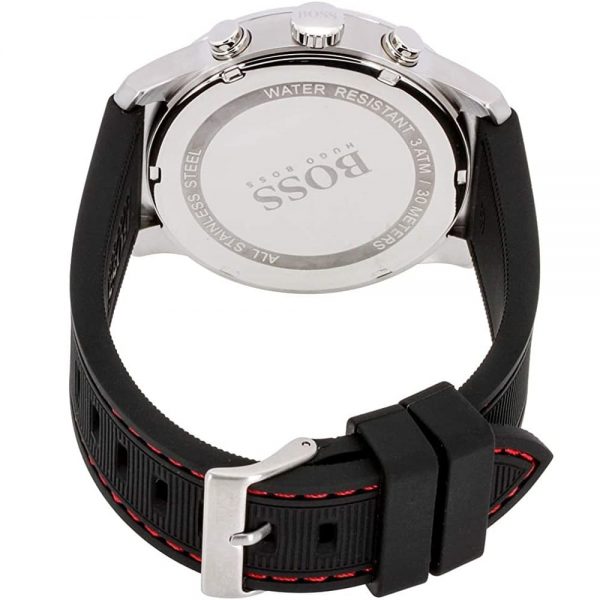 Hugo Boss Professional Black Dial Black Silicone Strap Watch for Men - 1513525