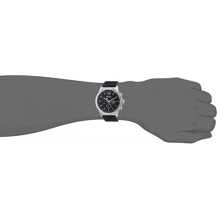Hugo Boss Professional Black Dial Black Silicone Strap Watch for Men - 1513525