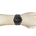 Hugo Boss Pioneer Black Dial Black Steel Strap Watch for Men - 1513714