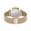 Hugo Boss Integrity Black Dial Gold Mesh Bracelet Watch for Men - 1513808