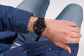 Guess Scope Multifunction Black Dial Black Steel Strap Watch for Men - GW0454G3