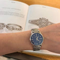 Maurice Lacroix Eliros Sunbrushed Blue Dial Silver Steel Strap Watch for Women - EL1094-SS002-130-1