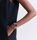 Dior Gem Dior Black Mother of Pearl Dial Silver Steel Strap Watch for Women - CD18111X1005