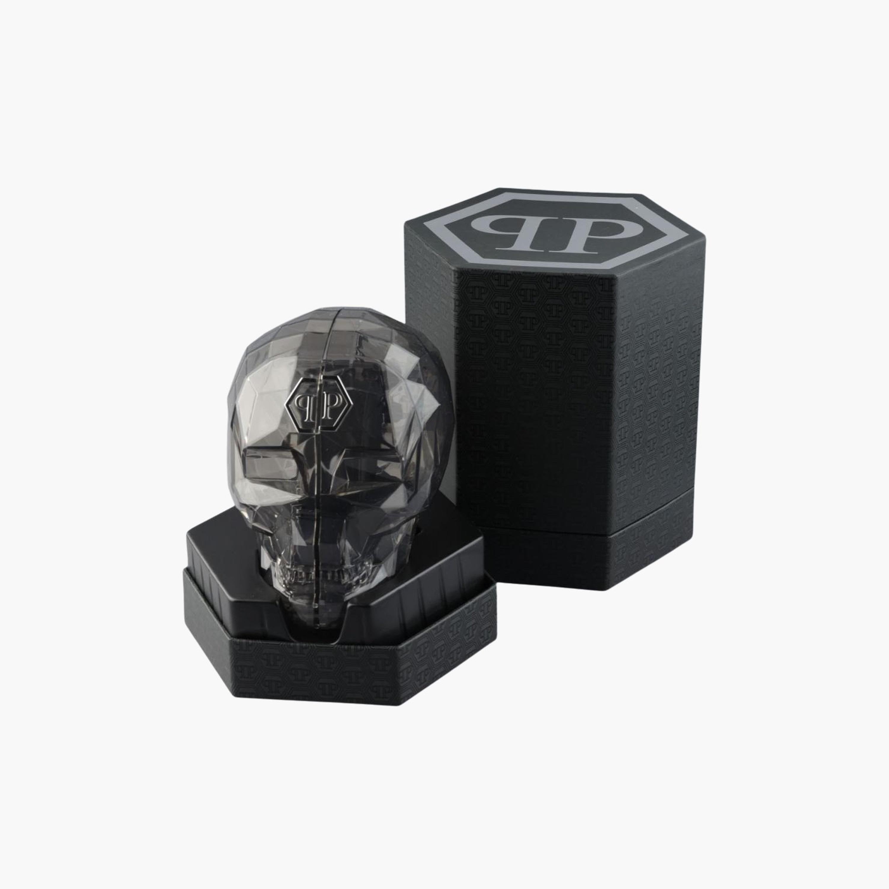 Philipp Plein Hexagon Phantom Black Dial Black Silicone Strap Watch For Men- PWPUA0524