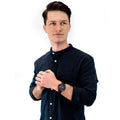 Tommy Hilfiger Evan Chronograph Quartz Black Dial Black Steel Strap Watch For Men - 1710410