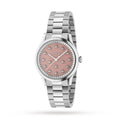 Gucci G Timeless Quartz Pink Dial Silver Steel Strap Watch for Women - YA1265033