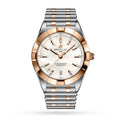 Breitling Chronomat B02 18K Red Gold White Dial Two Tone Steel Strap Watch for Men - U77310101A2U1