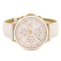 Tommy Hilfiger Carly Cream Dial Cream Leather Strap Watch for Women -1781789