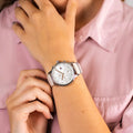 Tommy Hilfiger Blake Chronograph Silver Dial Pink Leather Strap Watch For Women - 1781906
