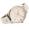 Tommy Hilfiger Brooke Quartz White Dial Cream Leather Strap Watch for Women  - 1782022