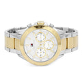 Tommy Hilfiger Hudson Chronograph White Dial Two Tone Steel Strap Watch For Men - 1791226