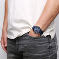 Tommy Hilfiger Austin Quartz Blue Dial Blue Rubber Strap Watch for Men - 1791635