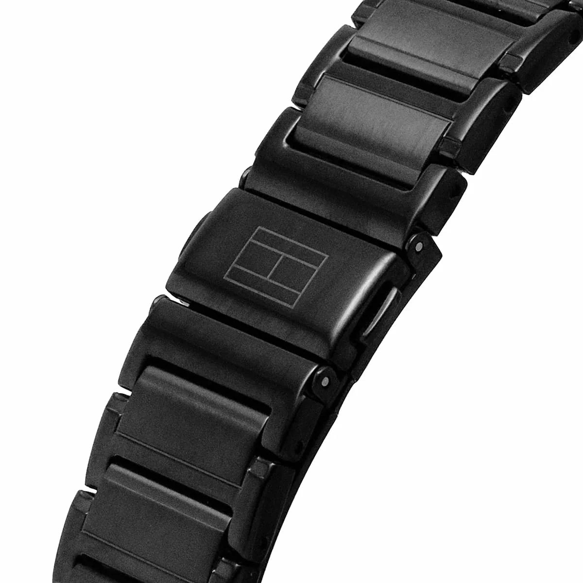 Tommy Hilfiger Mason Chronograph Black Dial Black Steel Strap Watch For Men - 1791935