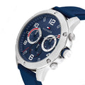 Tommy Hilfiger Blaze Chronograph Blue Dial Blue Rubber Strap Watch For Men - 1792027