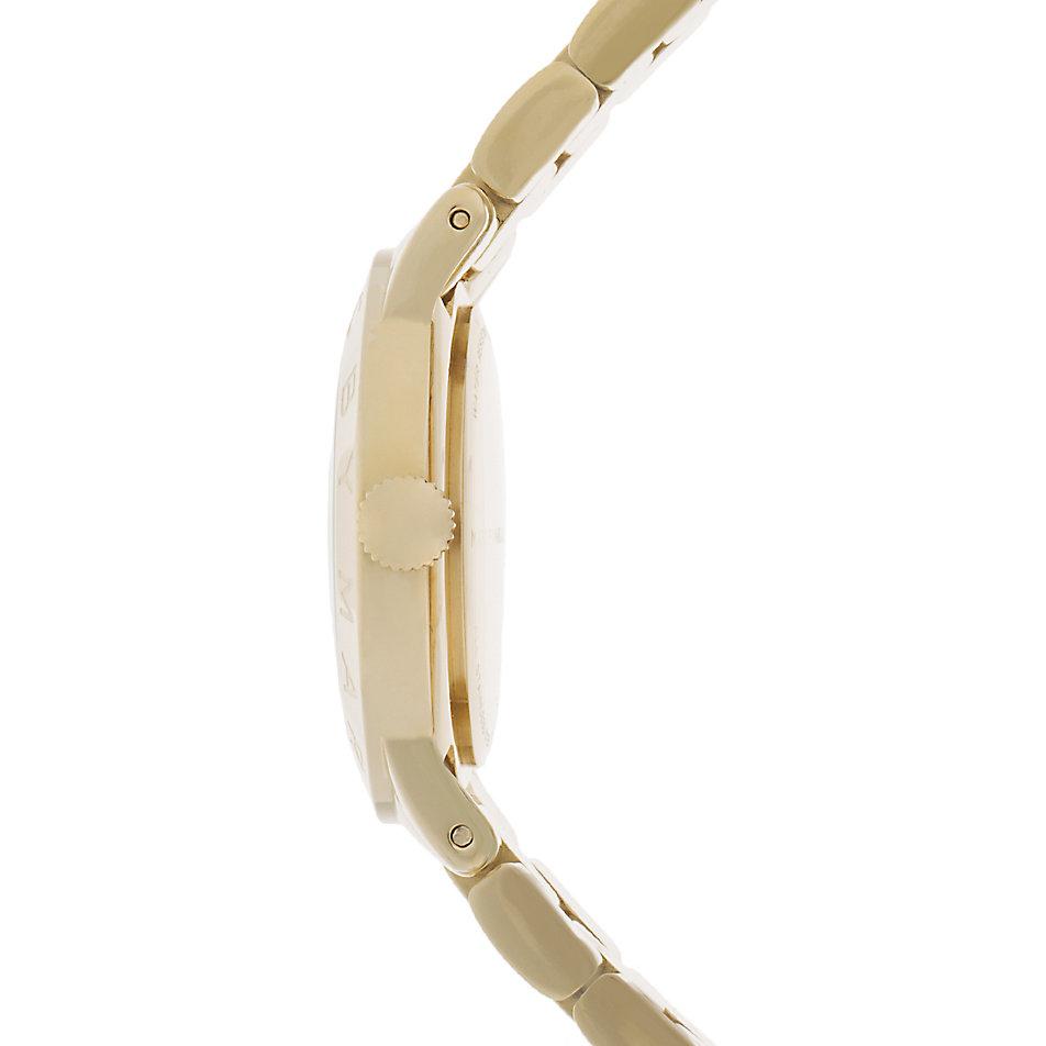 Marc Jacobs Amy Blue Dial Gold Steel Strap Watch for Women - MBM3220