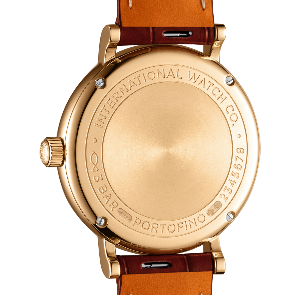 IWC Portofino Automatic Diamonds Silver Dial Red Leather Strap Watch for Women - IW357408
