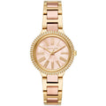 Michael Kors Taryn Rose Gold Dial Two Tone Steel Strap Watch For Women - MK6564